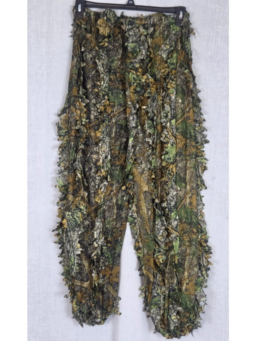Leaf Camo Hunting Pants Ghillie / Gilly Mesh Drawstring Hunter Woods Deer